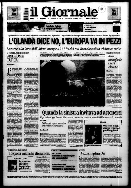 Il giornale : quotidiano del mattino